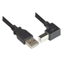 Techly 2.0m USB 2.0 A/B M USB-kabel 2 m USB A USB B 0,48 Gbit/s Zwart - Afbeelding 4
