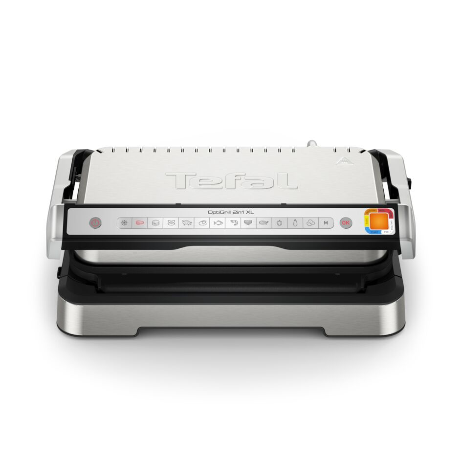 Tefal OptiGrill 2in1 XL OptiGrill 2-in-1 XL GC782D intelligente grill en bbq rvs