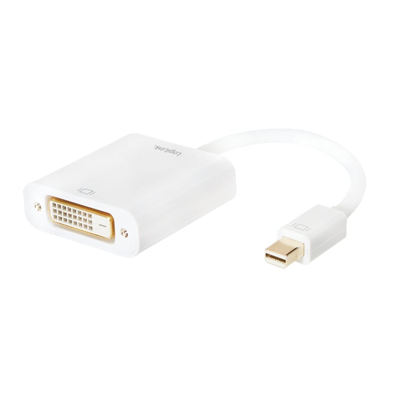 LogiLink CV0037B video kabel adapter 0,15 m Mini DisplayPort DVI Wit - Afbeelding 2