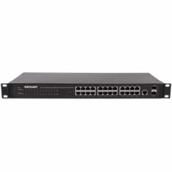 Intellinet 24-poorts Gigabit web-smart netwerk switch, 24x RJ45 10/100/1000 Mbps + 4x SFP-uplink, VLAN-ondersteuning, rackmontage, metalen behuizing, 3 jaar garantie - Afbeelding 7