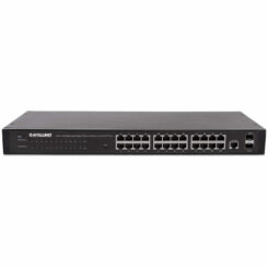 Intellinet 24-poorts Gigabit web-smart netwerk switch, 24x RJ45 10/100/1000 Mbps + 4x SFP-uplink, VLAN-ondersteuning, rackmontage, metalen behuizing, 3 jaar garantie - Afbeelding 5