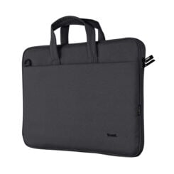 Trust Bologna Laptop Sleeve 16 inch - Laptop sleeve – Voor laptops tot 16 inch – Gerecycled polyester – Zwart - Afbeelding 2