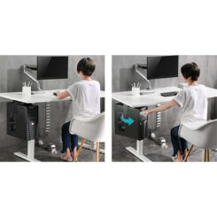 Techly ICA-CS 66 CPU-houder Onder het bureau CPU-houder Zwart - Afbeelding 10