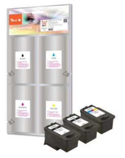 Peach 319173 inktcartridge 3 stuk(s) Zwart, Cyaan, Magenta, Geel - Afbeelding 2