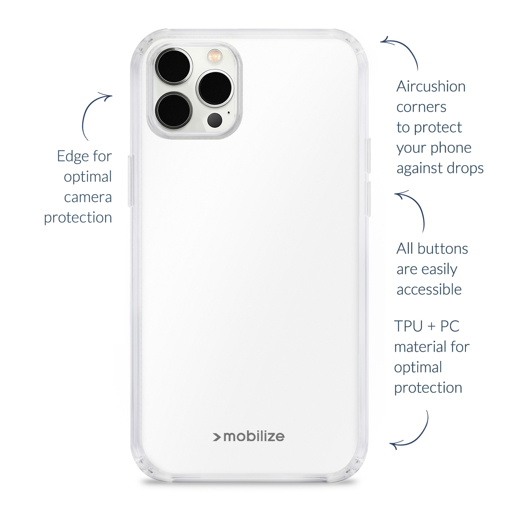 Mobilize Naked Protection Case Apple iPhone 13 Clear - Afbeelding 3