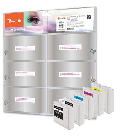 Peach PI500-121 inktcartridge 5 stuk(s) Hoog (XL) rendement Zwart, Cyaan, Geel, Magenta - Afbeelding 2