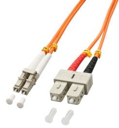 Lindy 5.0m OM2 LC - SC Duplex InfiniBand en Glasvezelkabel 5 m Oranje - Afbeelding 2