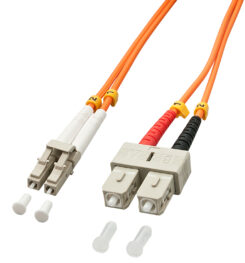 Lindy 10m OM2 LC - SC Duplex InfiniBand en Glasvezelkabel Oranje - Afbeelding 2