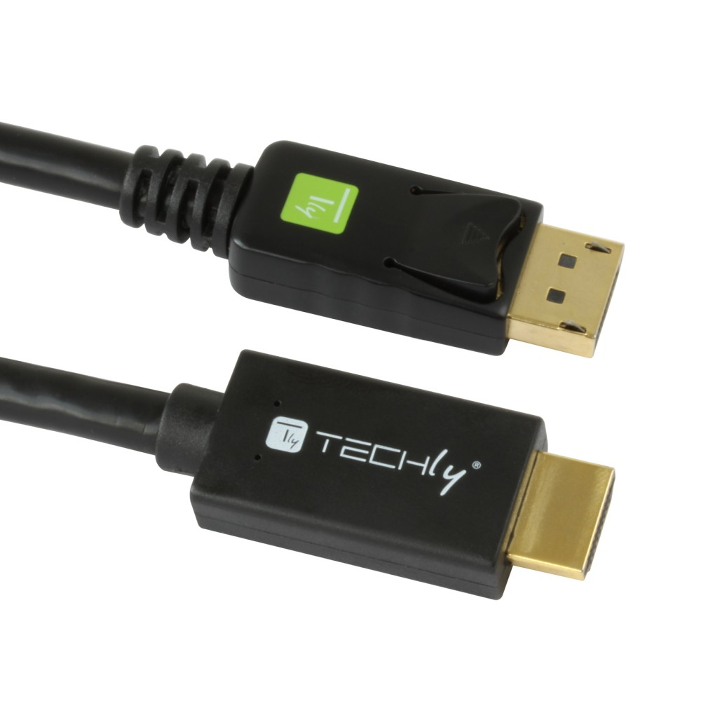 Techly ICOC DSP-H12-030 video kabel adapter 3 m DisplayPort HDMI Zwart - Afbeelding 5