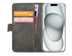 Mobilize Classic Gelly Wallet Book Case Apple iPhone 13/14/15 Black - Afbeelding 3