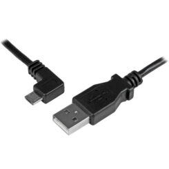 StarTech.com 1 m Micro-USB oplaad en sync kabel M/M Micro-USB haaks naar links 30/24AWG - Afbeelding 2