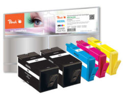 Peach PI300-404 inktcartridge 5 stuk(s) Zwart, Cyaan, Magenta, Geel - Afbeelding 2