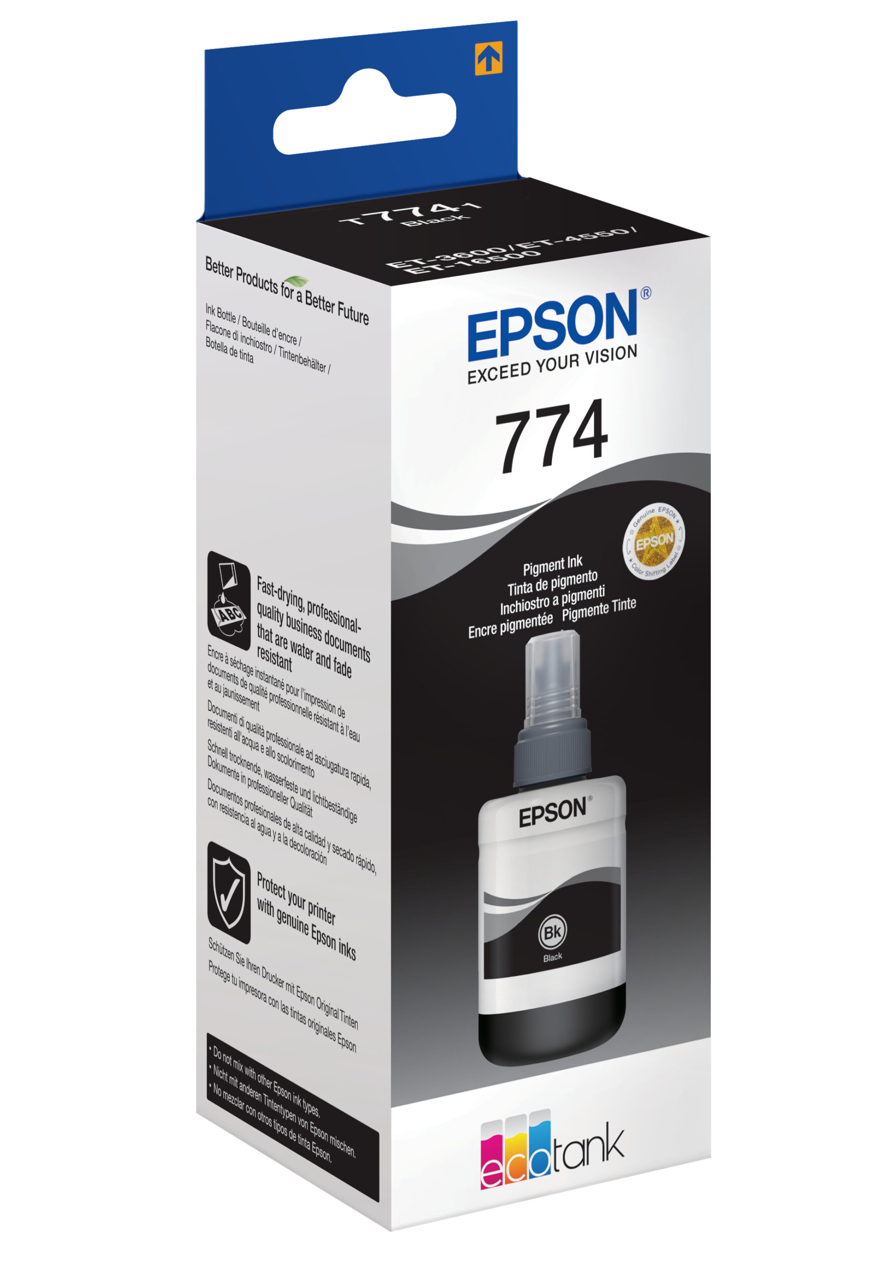 Epson 774 EcoTank inktfles zwart pigment - Afbeelding 7