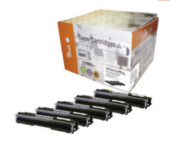 Peach 111857 tonercartridge 5 stuk(s) Zwart, Cyaan, Magenta, Geel