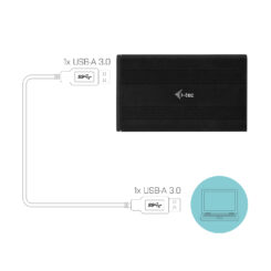 i-tec Advance MYSAFEU312 behuizing voor opslagstations HDD-/SSD-behuizing Zwart 2.5" - Afbeelding 8