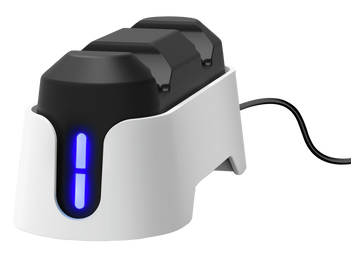 Trust GXT 228 Dual Charging Dock - Dual charging station – Voor console controllers – USB-gevoed – Playstation 5 - Wit/Zwart - Afbeelding 2