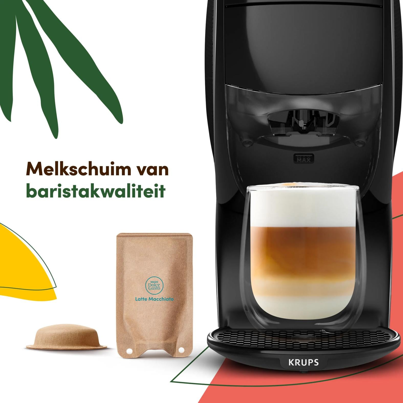 Krups NESCAFÉ DOLCE GUSTO NESCAFÉ® Dolce Gusto® YY5678 NEO Latte koffiemachine zwart - Afbeelding 7
