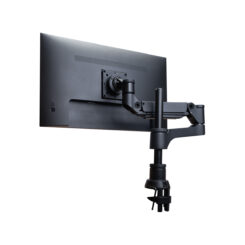 R-Go Tools Monitorarm R-Go Caparo, verstelbare enkele monitorarm met gasveer, 100% circulair, 3-9 kg draagvermogen, zwart - Afbeelding 3