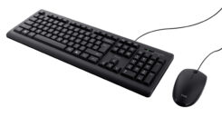 Trust Primo Bedraad Keyboard‑ en Muisset QWERTY - toetsenbord en muisset – stille bediening – morsbestendig ontwerp – zwart - Afbeelding 3