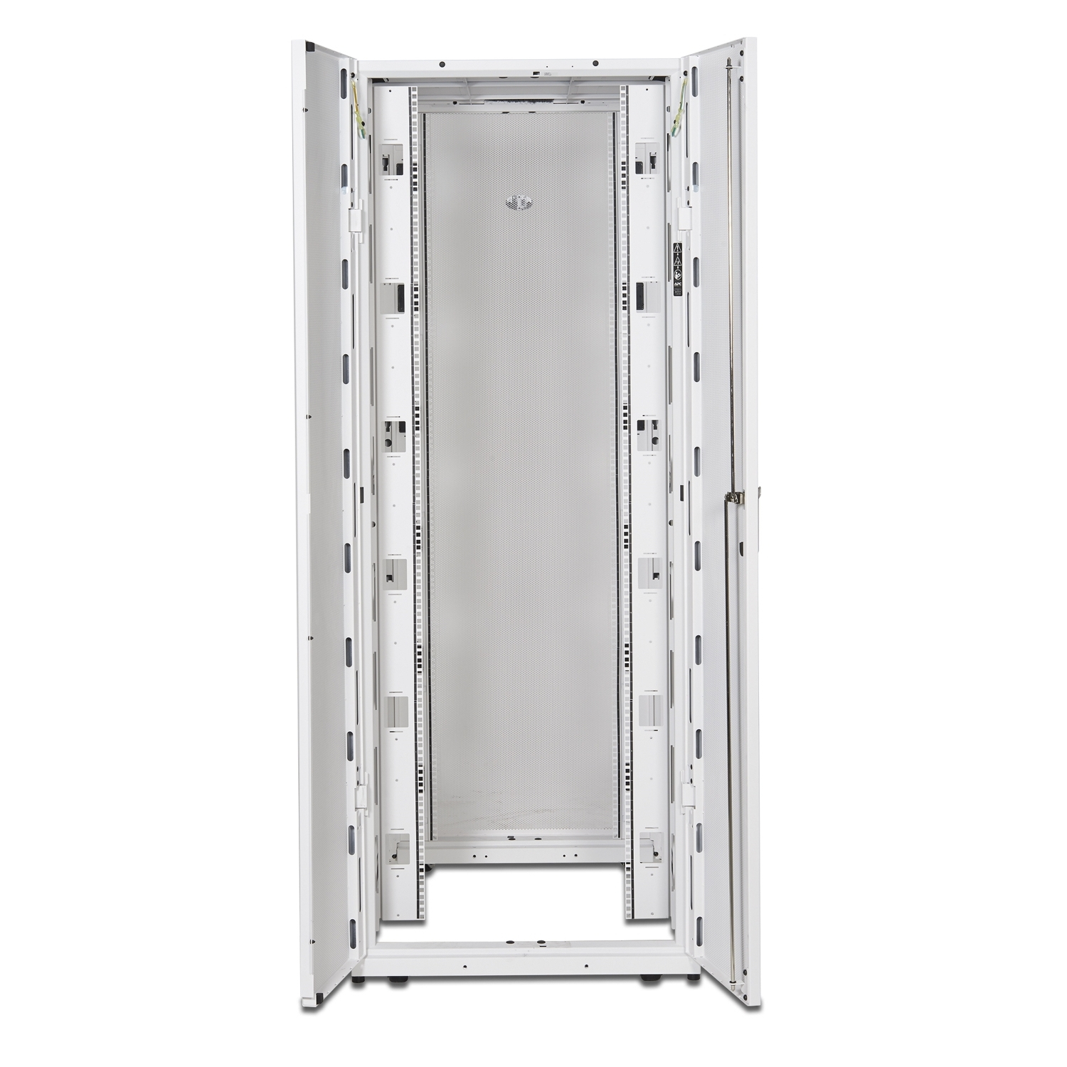 APC NetShelter SX 42U 750mm brede x 1070mm diepe behuizing met zijden, wit - Afbeelding 3