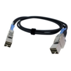 QNAP CAB-SAS05M-8644 Serial Attached SCSI (SAS)-kabel 0,5 m Zwart - Afbeelding 2