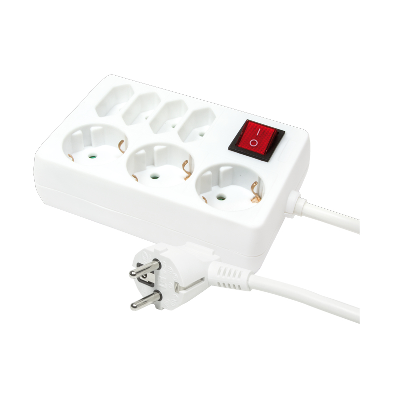 LogiLink LPS210 power uitbreiding 5 m 7 AC-uitgang(en) Wit - Afbeelding 2