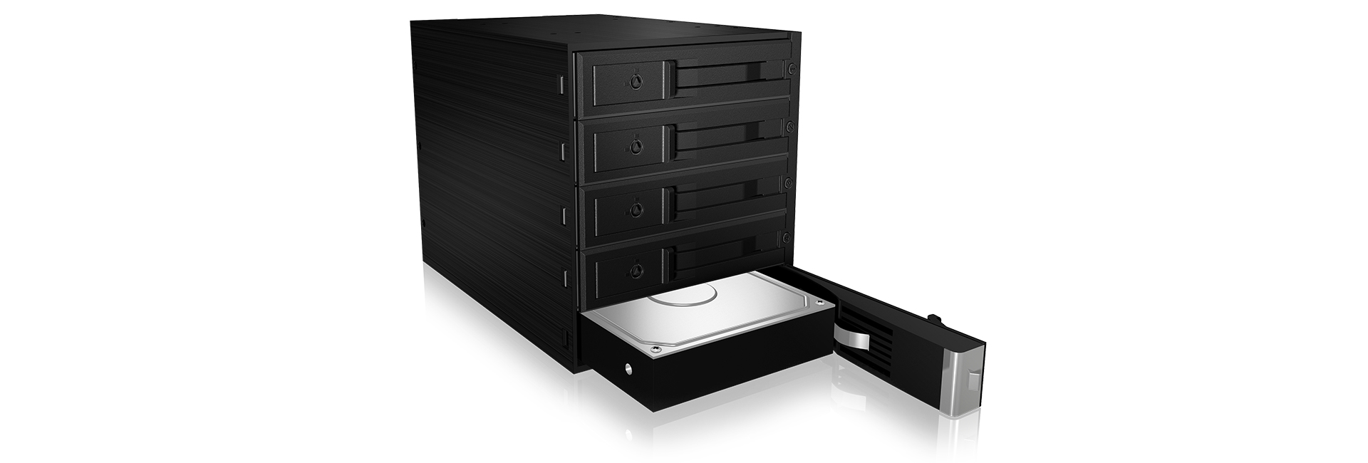 ICY BOX IB-565SSK 3x 5,25" Opslagschijflade Zwart - Afbeelding 4