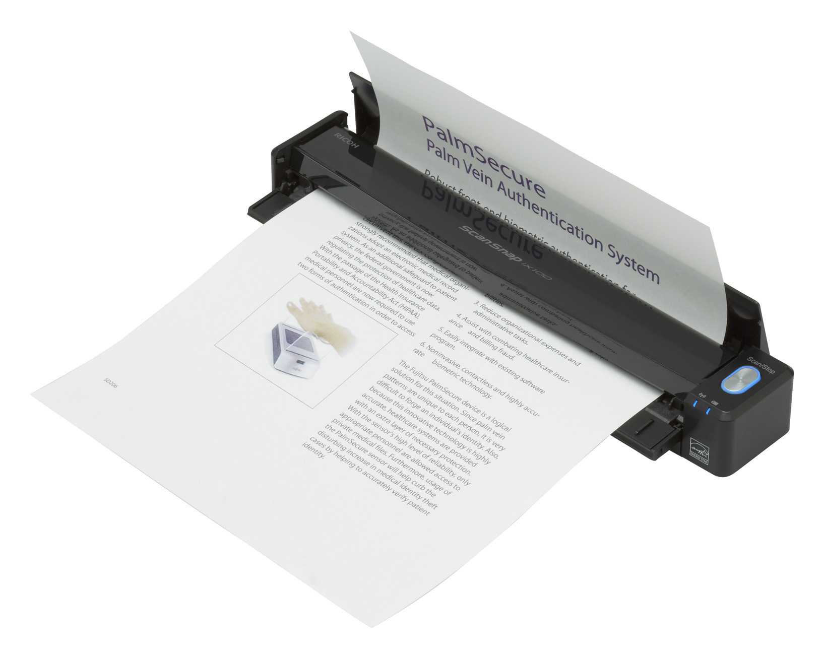 Ricoh ScanSnap iX100 CDF-/vellenscanner 600 x 600 DPI A4 Zwart - Afbeelding 5