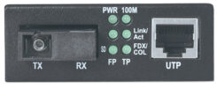 Intellinet 510547 netwerk media converter 100 Mbit/s Single-mode Zwart - Afbeelding 4
