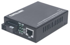 Intellinet 510547 netwerk media converter 100 Mbit/s Single-mode Zwart - Afbeelding 2