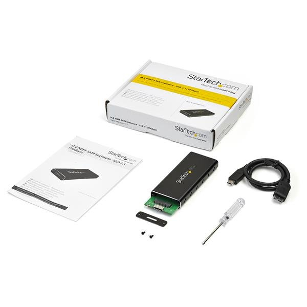 StarTech.com M.2 naar SATA SSD behuizing USB 3.1 (10Gbps) met USB-C kabel externe behuizing - Afbeelding 6