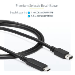 StarTech.com 1 m USB-C naar Mini DisplayPort kabel 4K 60Hz zwart - Afbeelding 11
