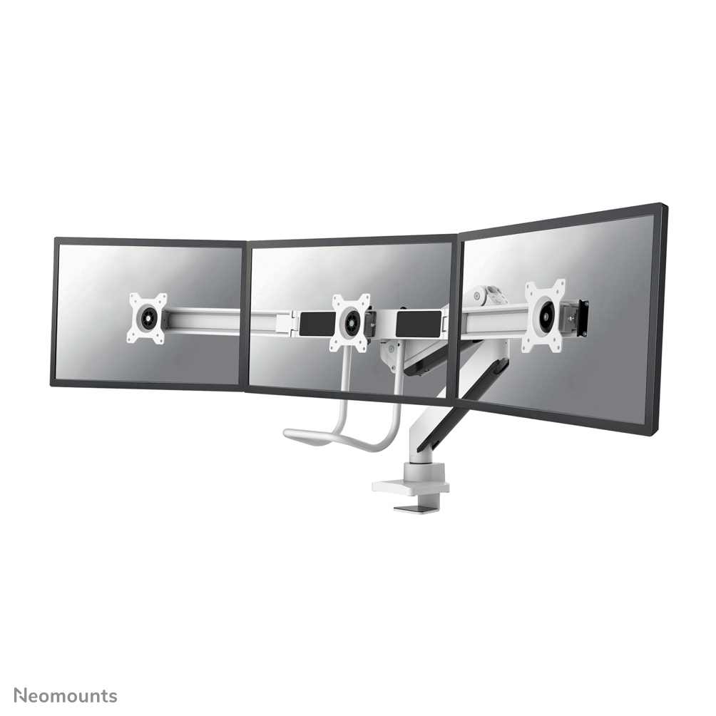 Neomounts NM-D775DX3WHITE flat panel bureau steun 68,6 cm (27") Wit