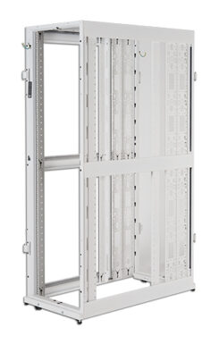 APC NetShelter SX 48U 600mm brede x 1200mm diepe behuizing met zijden, wit - Afbeelding 8