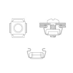 LogiLink AC0111 montagekit Zwart, Zilver Kunststof, Zink staal - Afbeelding 3
