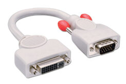 Lindy 41223 video kabel adapter 0,2 m DVI-I VGA (D-Sub) Grijs - Afbeelding 2