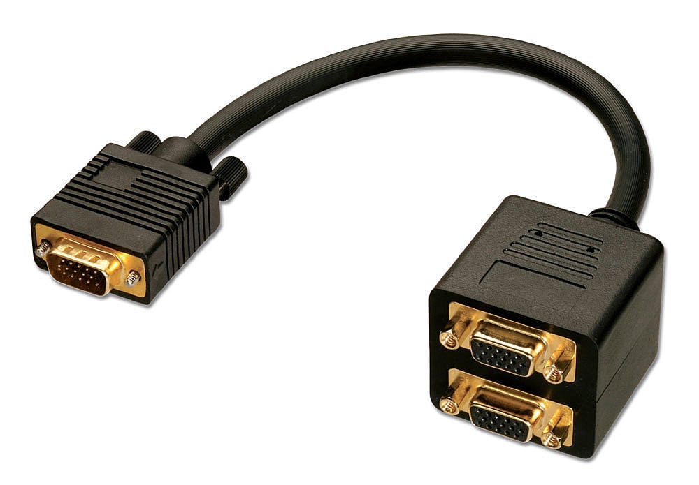 Lindy 41214 VGA kabel 0,18 m VGA (D-Sub) Zwart - Afbeelding 2