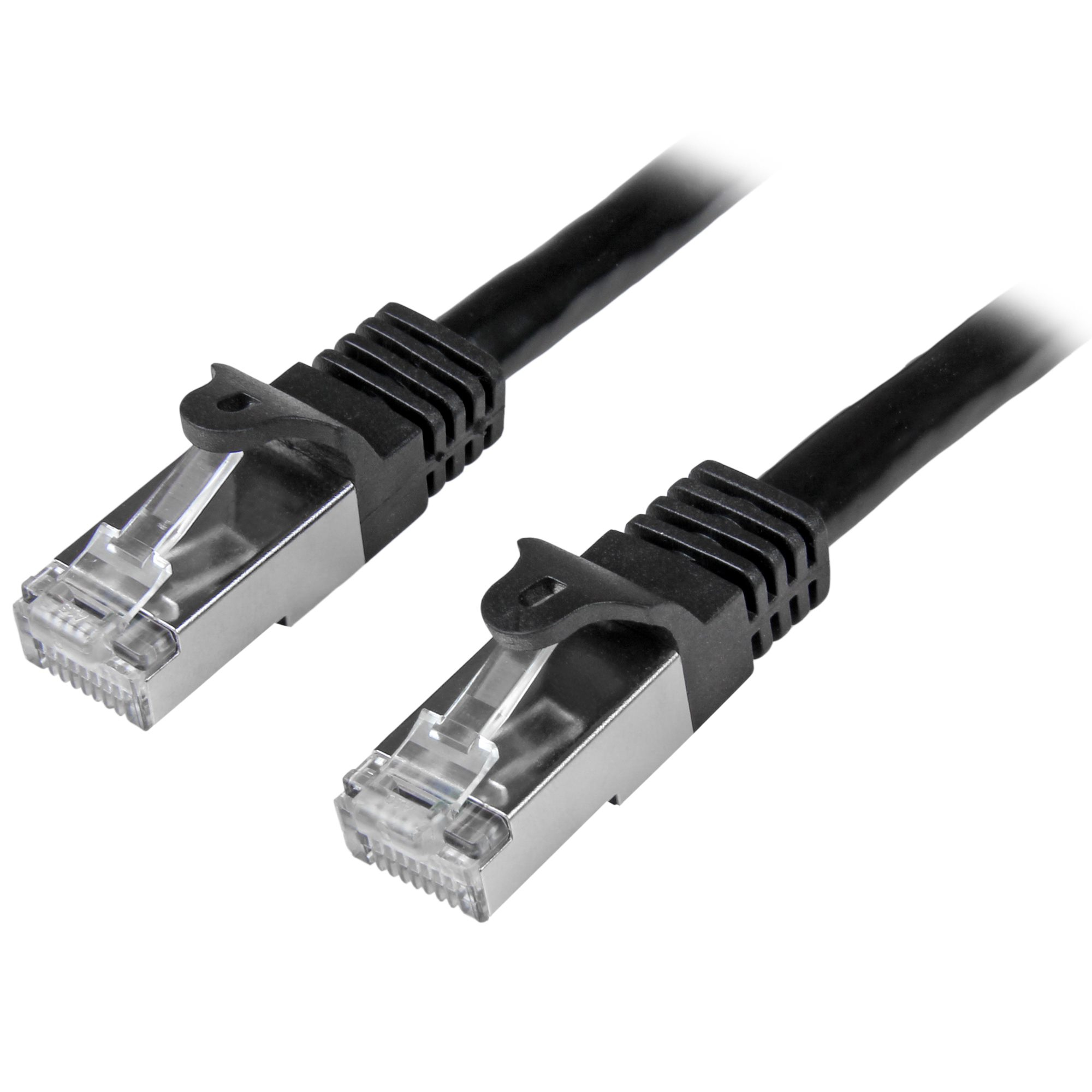 StarTech.com N6SPAT50CMBK netwerkkabel Zwart 0,5 m Cat6 SF/UTP (S-FTP) - Afbeelding 2