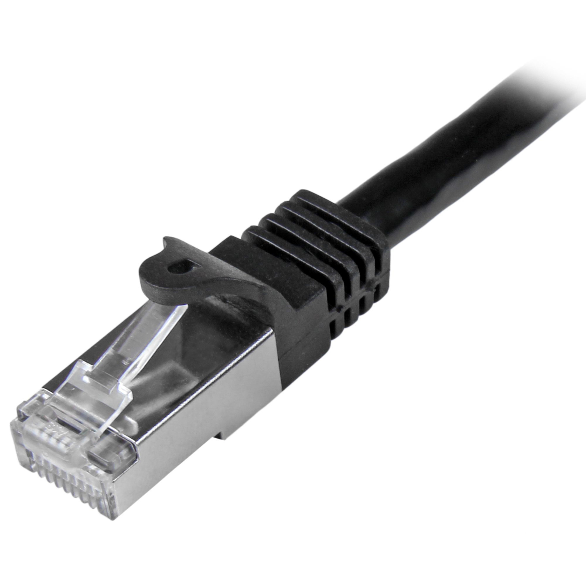 StarTech.com N6SPAT50CMBK netwerkkabel Zwart 0,5 m Cat6 SF/UTP (S-FTP) - Afbeelding 3