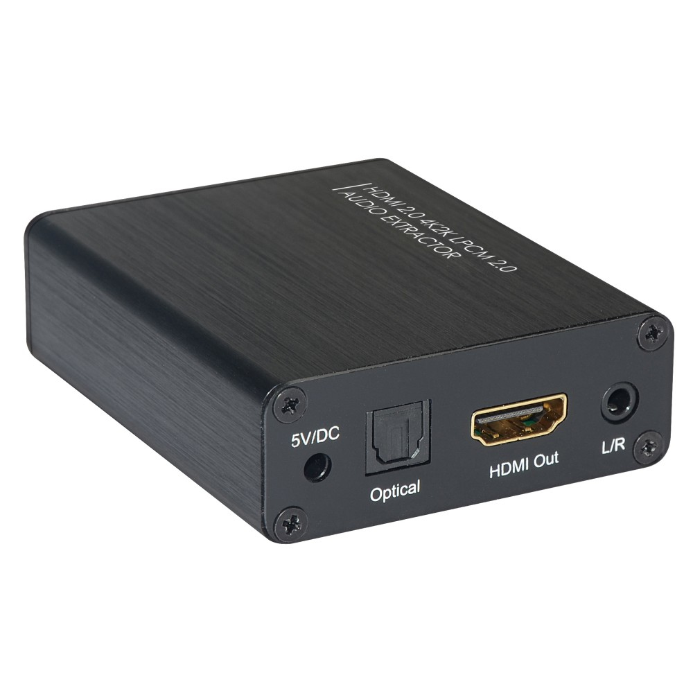 Techly IDATA HDMI-EA4K audio-omzetter Zwart