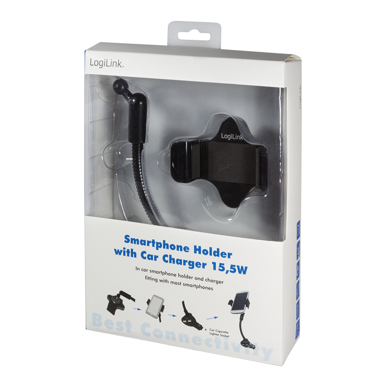 LogiLink PA0121 houder Actieve houder Mobiele telefoon/Smartphone Zwart - Afbeelding 9