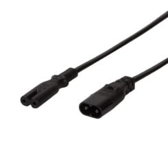 LogiLink 2m, IEC 60320-C8/IEC 60320-C7 Zwart C7 stekker C8 stekker