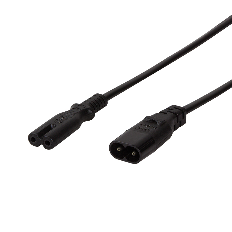 LogiLink 2m, IEC 60320-C8/IEC 60320-C7 Zwart C7 stekker C8 stekker