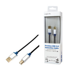 LogiLink 2m, USB2.0-A/USB2.0-B USB-kabel USB A USB B 0,48 Gbit/s Zwart - Afbeelding 5