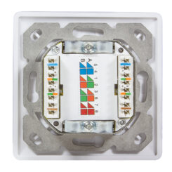 LogiLink NP0024V wandcontactdoos RJ-45 Metallic, Wit - Afbeelding 3