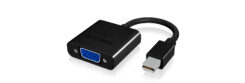 ICY BOX IB-AC539 VGA (D-Sub) Mini DisplayPort Zwart - Afbeelding 2