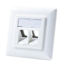 LogiLink NK4020 wandcontactdoos 2 x RJ-45 Wit - Afbeelding 2