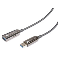 Techly ICOC U3AMF-HY-020 USB-kabel USB 3.2 Gen 1 (3.1 Gen 1) 20 m USB A 5 Gbit/s Zwart - Afbeelding 3