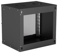Intellinet 19" netwerkkast wand (basic), 9U, 400 mm diep, zwart, bouwpakket, max. 50 kg, bruikbare diepte 340 mm, glazen deur, montagemateriaal niet inbegrepen - Afbeelding 3