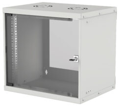 Intellinet 19" netwerkkast wand (basic), 9U, 400 mm diep, grijs, bouwpakket, max. 50 kg, bruikbare diepte 340 mm, glazen deur, montagemateriaal niet inbegrepen - Afbeelding 2